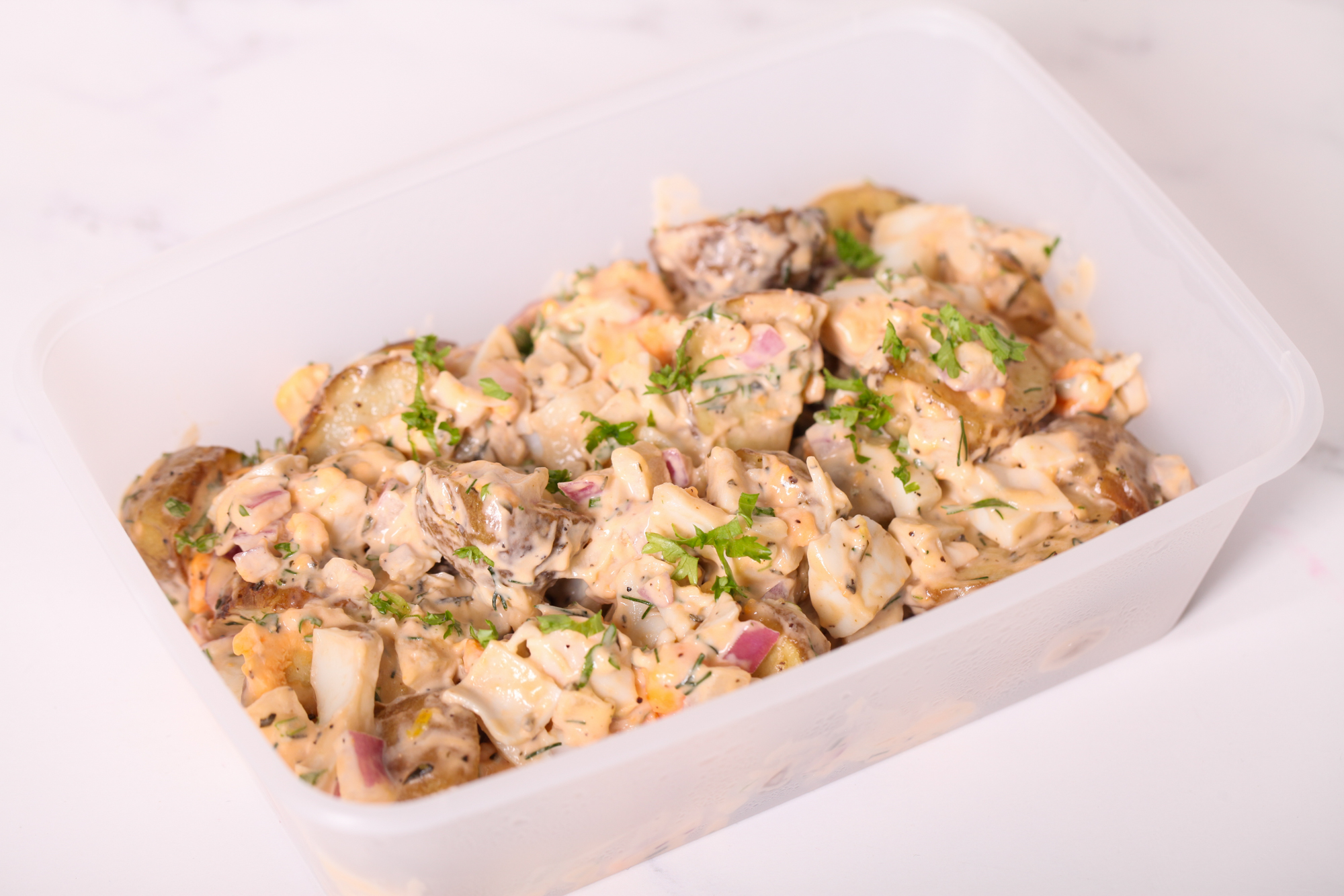 Baked Potato & Egg Salad 